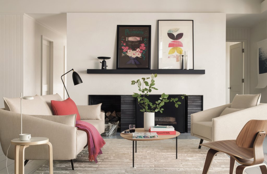 Costura sofa FCG005 & armchair, Eclipse coffee table, DWR H